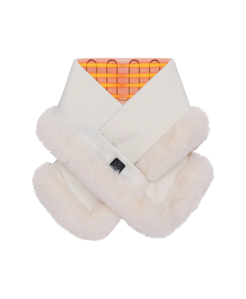 Queen Cove Unisex 1-Zone Heated Faux Fur Fleece Scarf | ororo