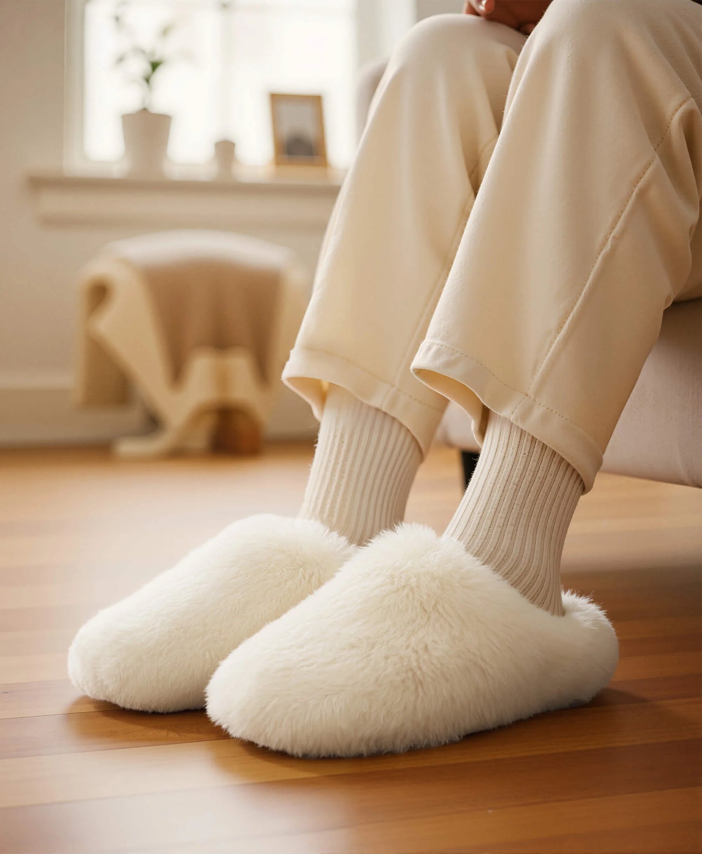 Bunnies Unisex Plushy Slip On