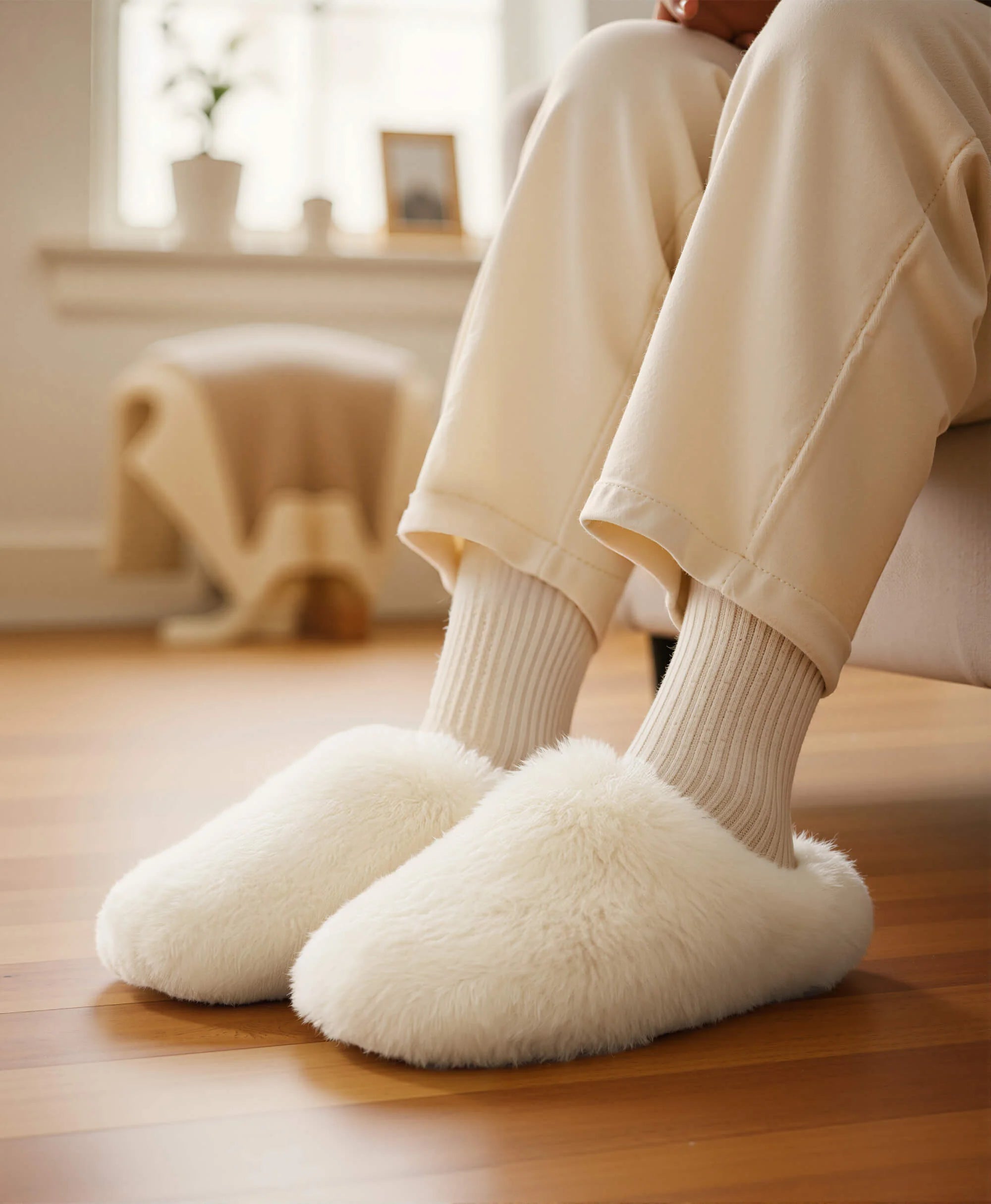 Bunnies Unisex Plushy Slip On