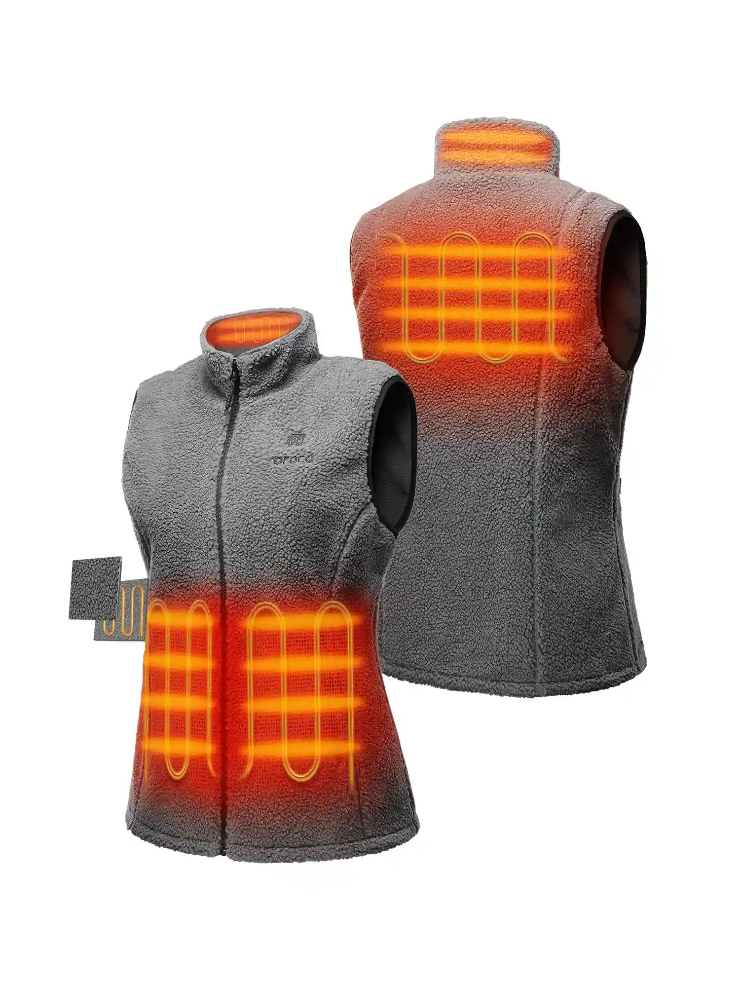 Women's Heated Recycled Fleece Vest