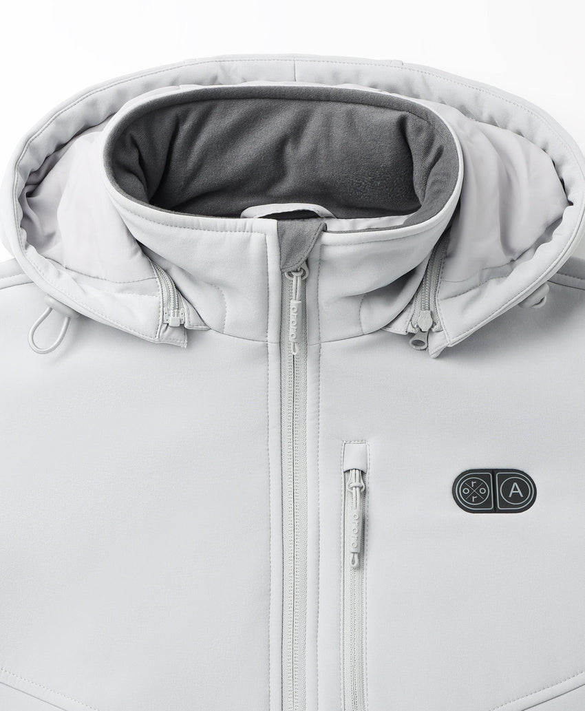 ORORO Giacca termica da donna con vestibilità aderente, batteria e cappuccio rimovibile, fino a 10 ore di calore (caricatore non incluso ORORO Giacca termica da donna con vestibilità aderente, batteria e cappuccio rimovibile, fino a 10 ore di calore (caricatore non incluso