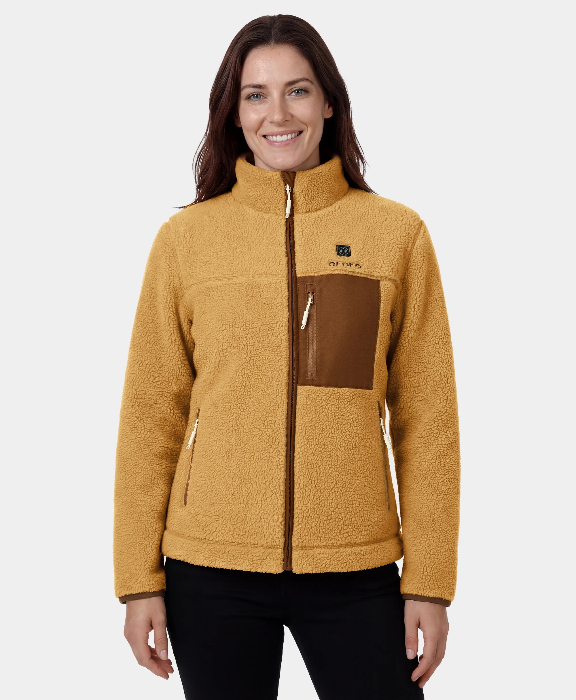Women's Colorblock Recycled Fleece Heated Jacket