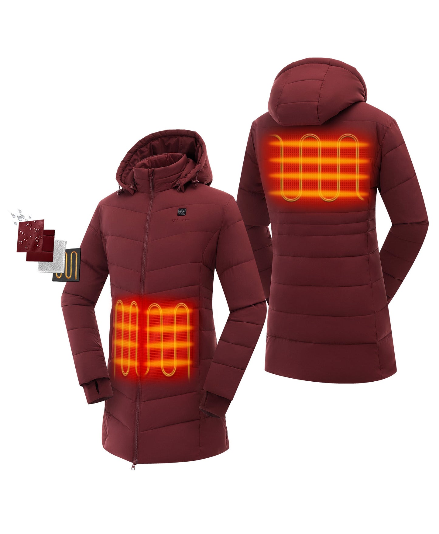 Women's Heated Puffer Parka Jacket (Final Sale)