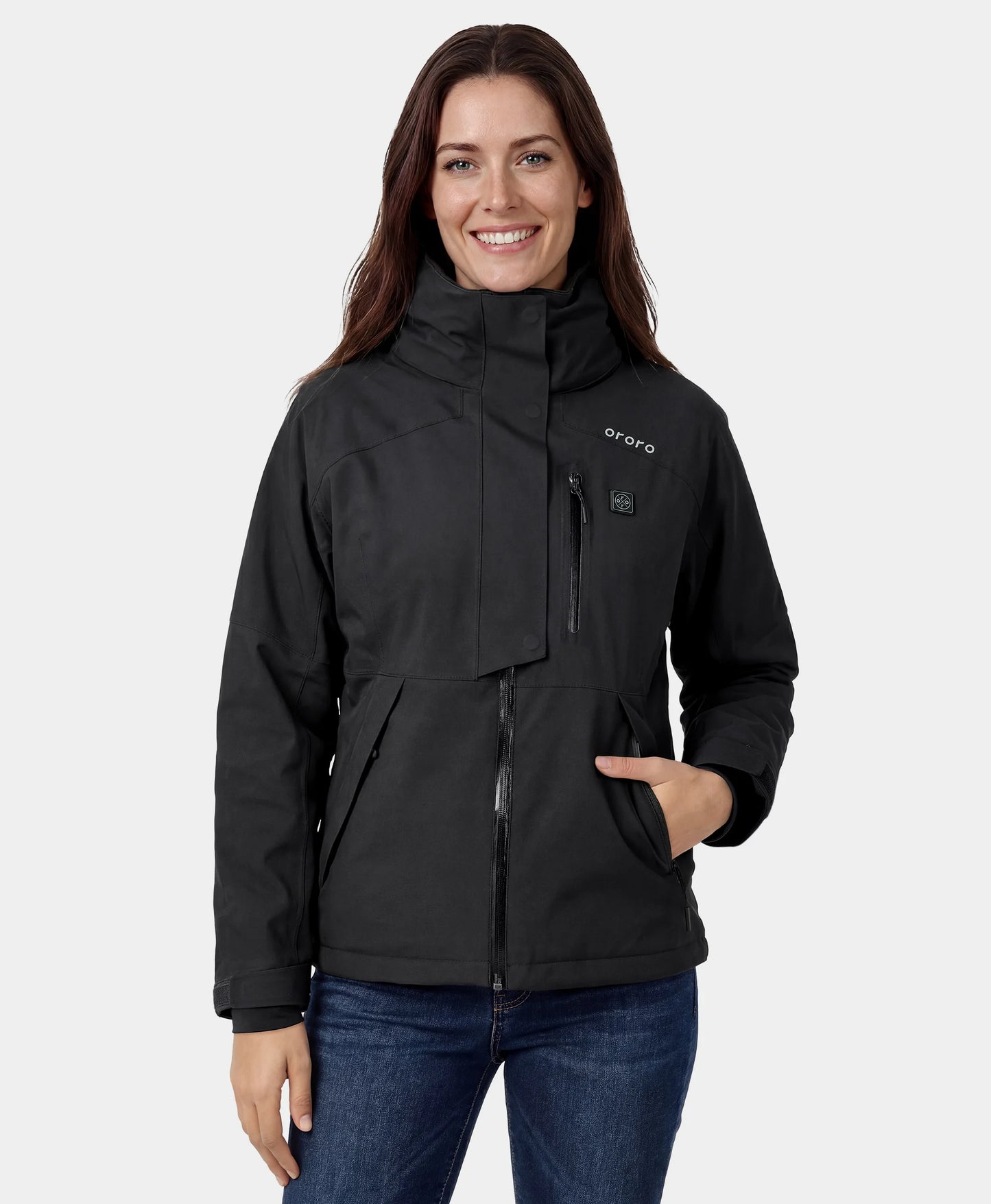 Women's Waterproof Heated Ski Jacket