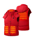 Four Heating Zones: collar, left & right hand pockets, upper back