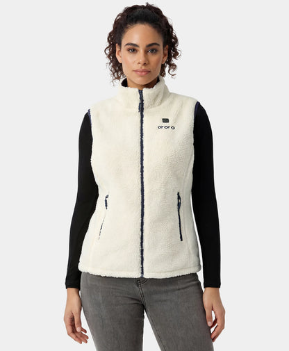 Women's Heated Recycled Fleece Vest