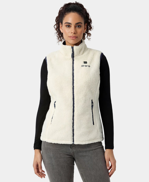 Women's Heated Recycled Fleece Vest ,view 1
