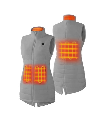 Four  Heating Zones: Left & Right Hand Pockets, Mid-Back, Collar