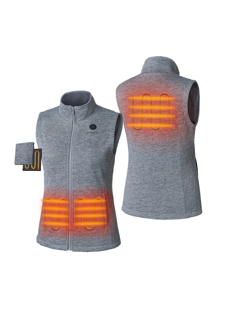 (Open-box) Women's Heated Fleece Vest (Battery Set Not Included) ,view 1