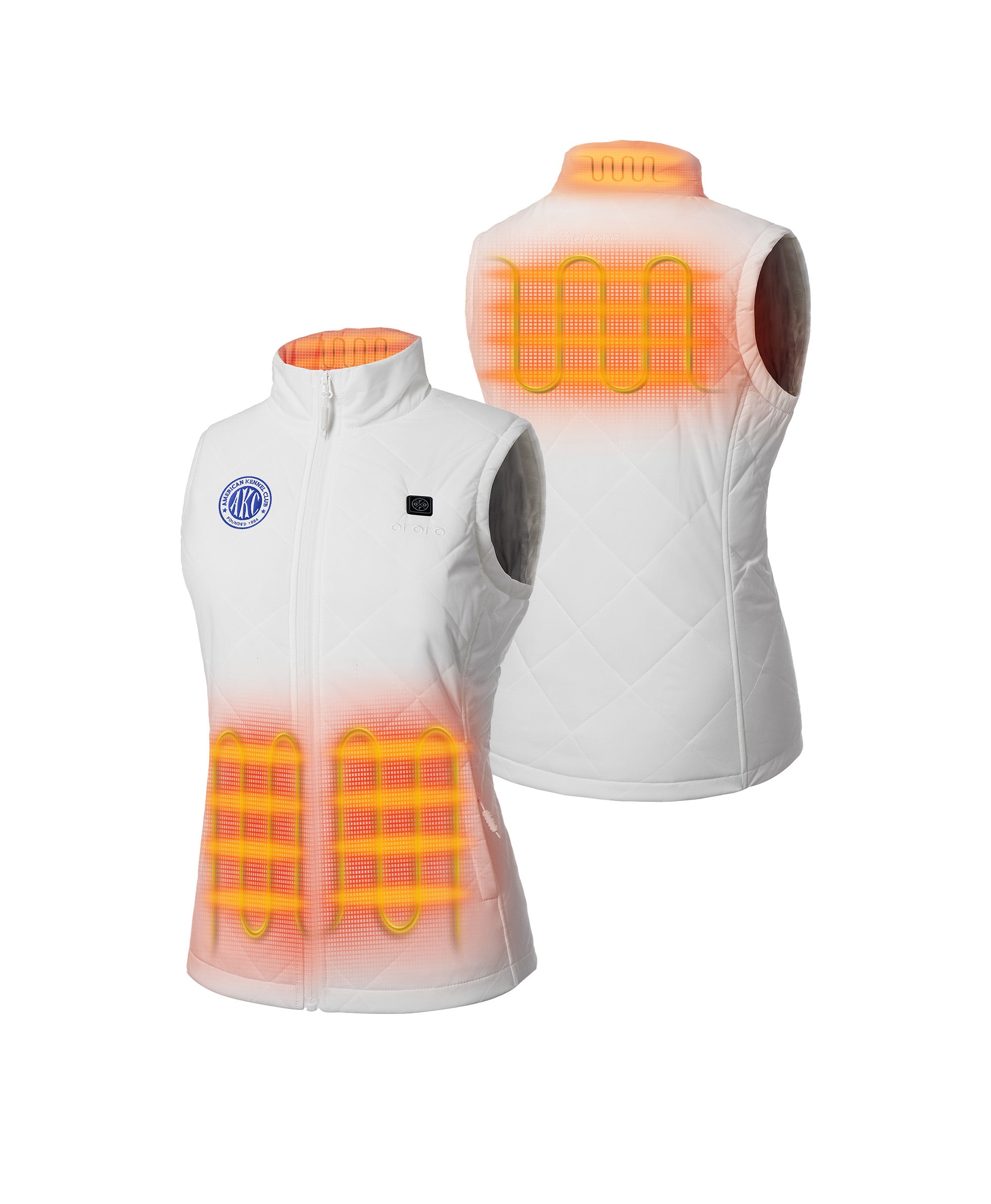 Women's 4-Zone Heated Quilted Vest – American Kennel Club® Edition