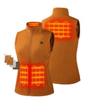 Four Heating Zones: left & right front stomach, upper-back, and collar