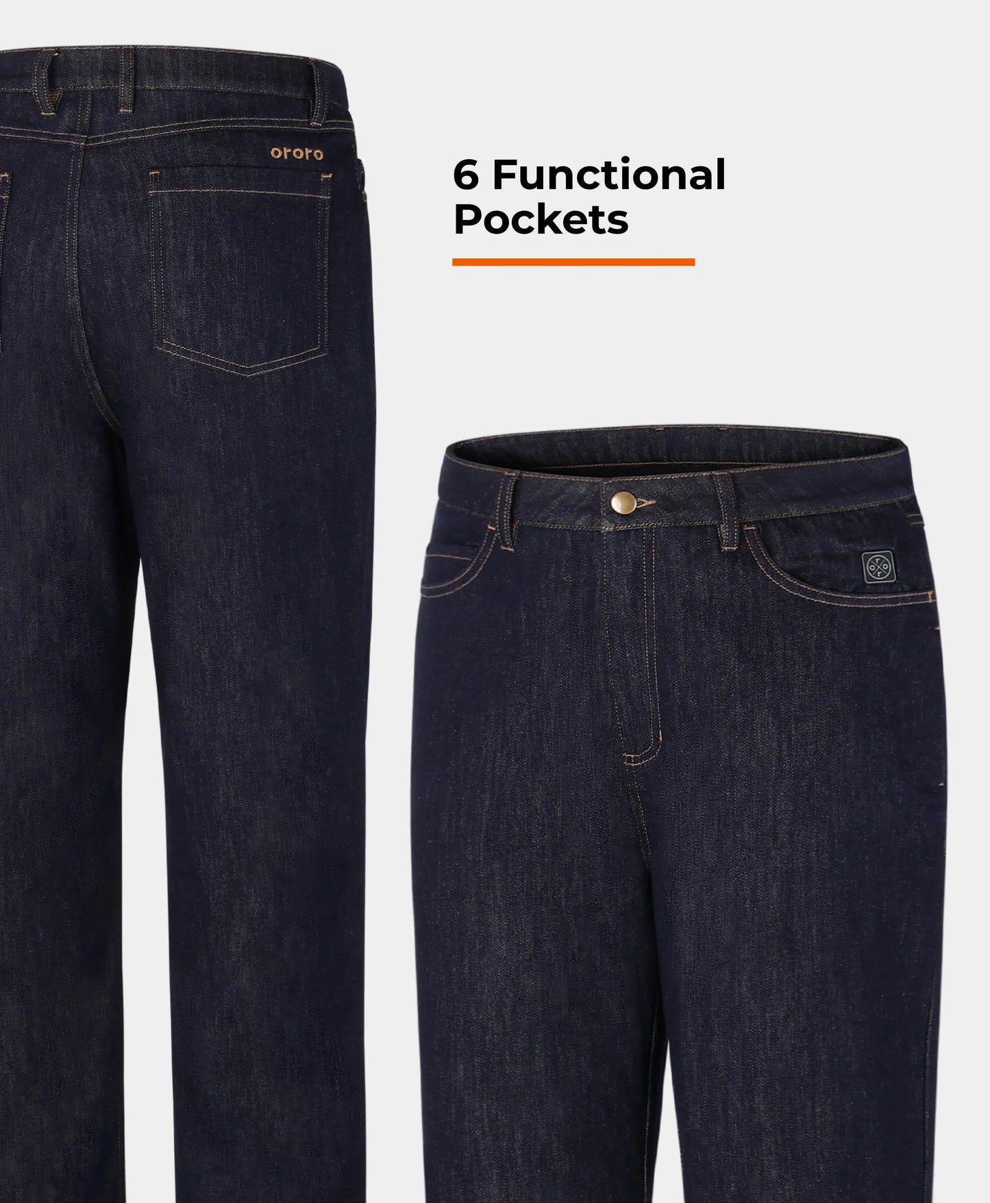 6 functional pockets