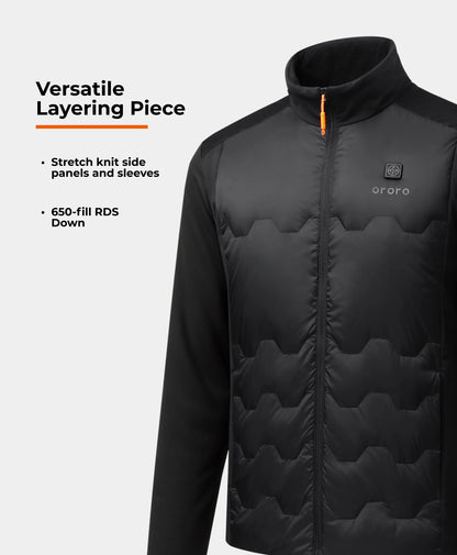 Verbier Men's 4-Zone Heated Down Jacket