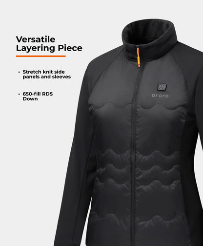 Verbier Women's 4-Zone Heated Down Jacket