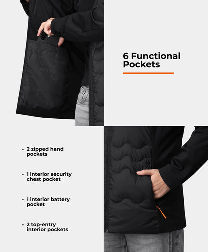 Verbier Women's 4-Zone Heated Down Jacket