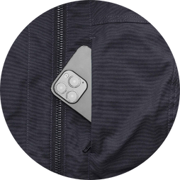 Zippered Chest Pocket