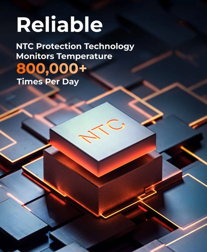 NTC protection technology chip with circuit board background