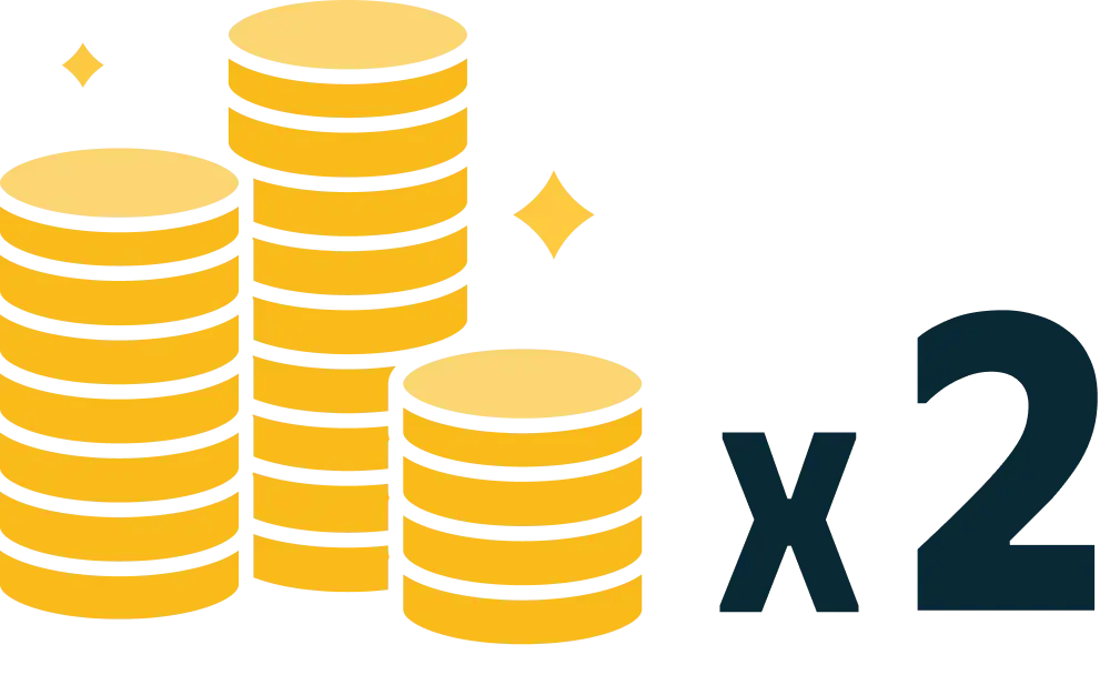 double points logo