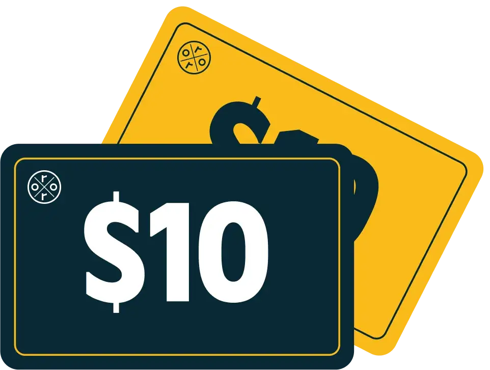 $10 gift card icon