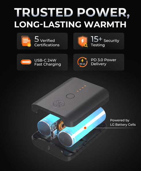 PD 5K Rechargeable Battery (USB-C, 24W Power Delivery) ,view 2