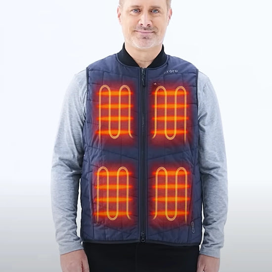 Scranton Men's 5-Zone Insulated Heated Bomber Vest