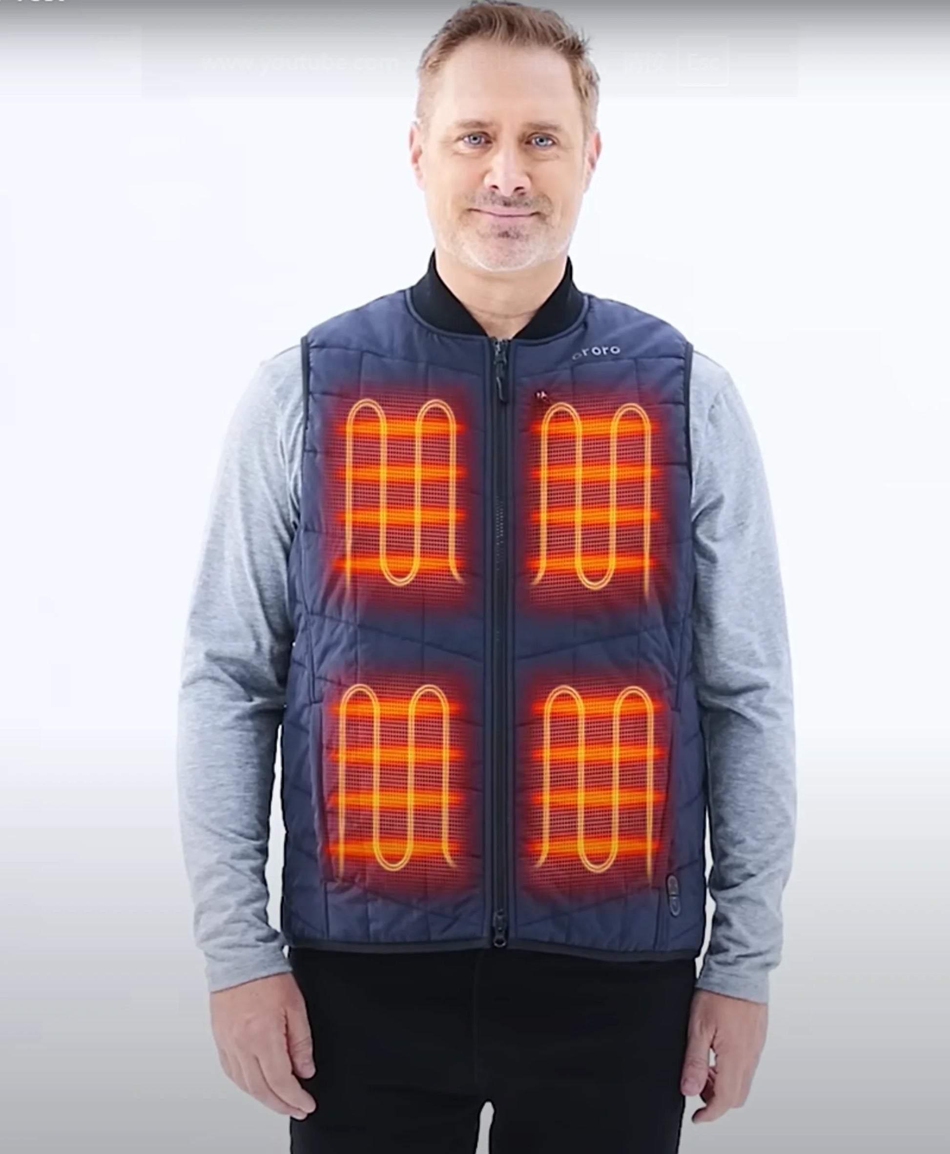 Scranton Men's 5-Zone Insulated Heated Bomber Vest