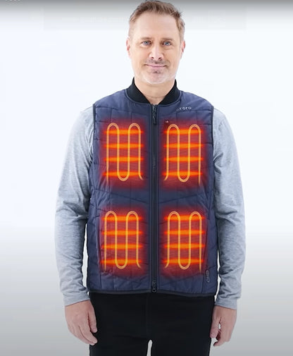 Scranton Men's 5-Zone Insulated Heated Bomber Vest
