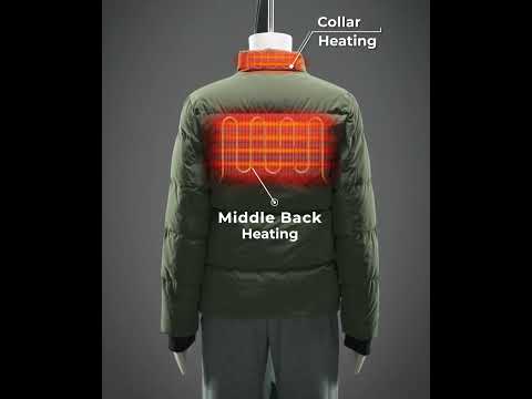 Kids' 4-Zone Heated Down Jacket, Thumbnail 3