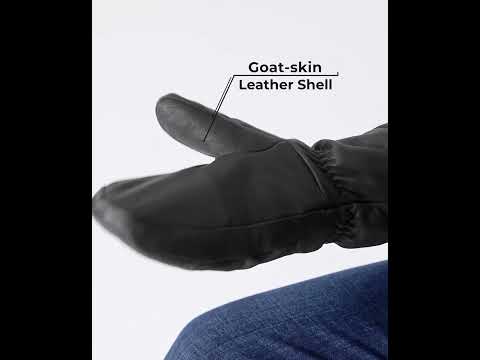 Duluth Unisex Heated Leather Chopper Mittens (Final Sale)