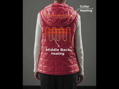 PuffLyte™ Women's Junior 4-Zone Hooded Heated Vest