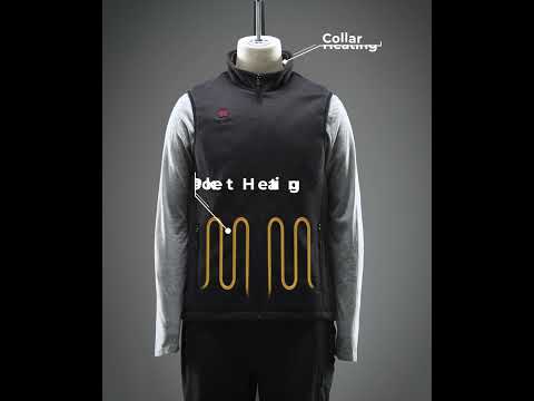 ororo Augusta Tournament Men's 4-Zone Heated Sweater Fleece Vest