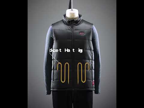 SureWarm® Men's 7-Zone Dual-Control Classic Pro Heated Vest (Lower Back Heating)