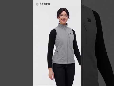 Women's Heated Softshell Vest - Lower Back Heating