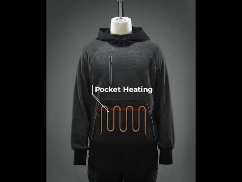 Indy Unisex 6-Zone Dual-Control Heated Hoodie Pullover