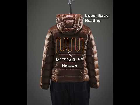 Aero Women's 4-Zone Packable Heated Down Jacket