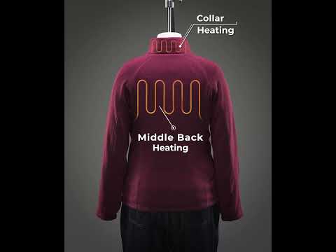 Augusta Tournament Women's 4-Zone Heated Sweater Fleece Jacket