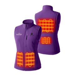 Women's 4-Zone Heated Softshell Vest (Purple) - Westminster Kennel Club® Edition