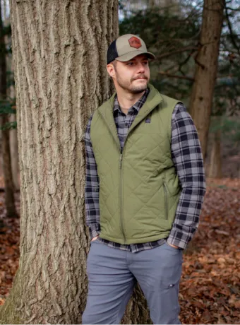 Men Quilted Heated Vest