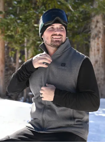 Men Heated Fleece Vest
