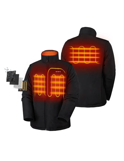 [ Left & Right Chest, Collar, and Upper-Back Heating] view 1