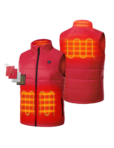 Men's Classic Heated Vest - Red view 2
