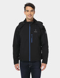 Men's Classic Heated Jacket - Black & Blue (Battery Not Included)