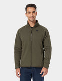 Men's Heated Fleece Jacket - Army Green