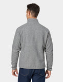 Men's Heated Full-Zip Fleece Jacket - Flecking Gray
