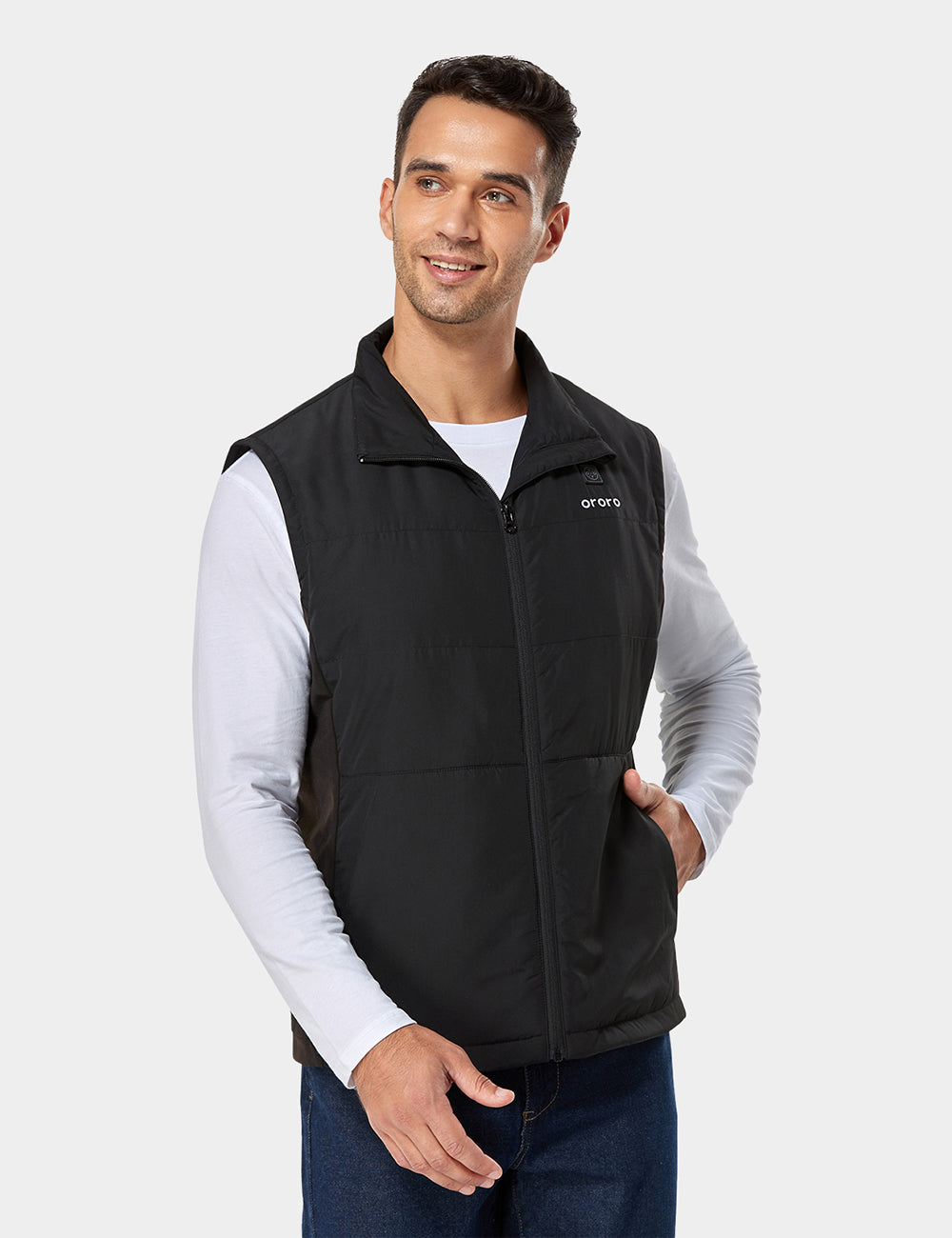 (Open-box) Men's Heated Golf Vest with Zip-off Sleeves