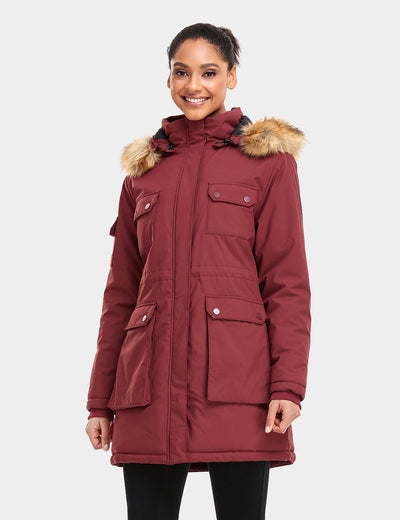 Final Sale - Women's Heated Thermolite® Parka (4 Heating Zones) - Red view 1