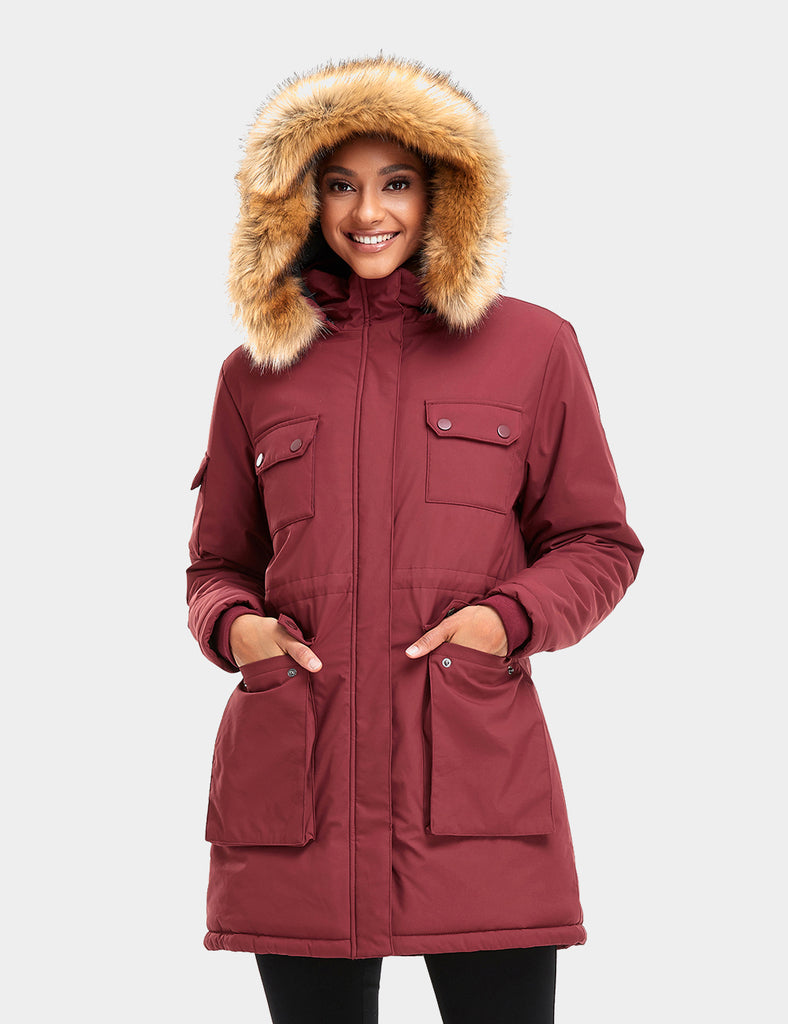 Heel veel goeds Muf lassen Women Battery Heated Jacket Parka Coat | 4 Heating Zones | ORORO