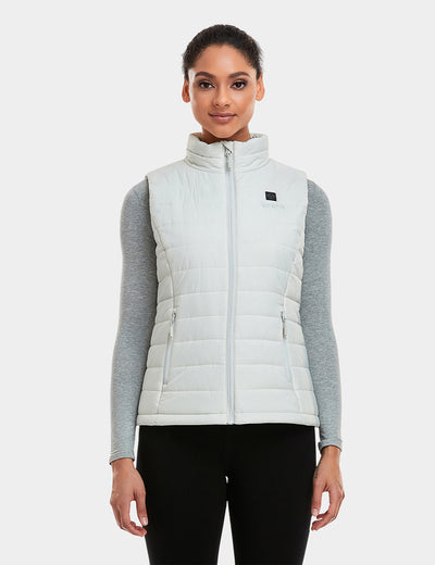 Women's Classic Heated Vest - Off-White view 1