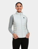 Bundle Deal - Women's Classic Heated Vest (Off-White) & Extra Mini 5K Battery