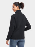 (Open-box) Women's Heated Full-Zip Fleece Jacket - Black